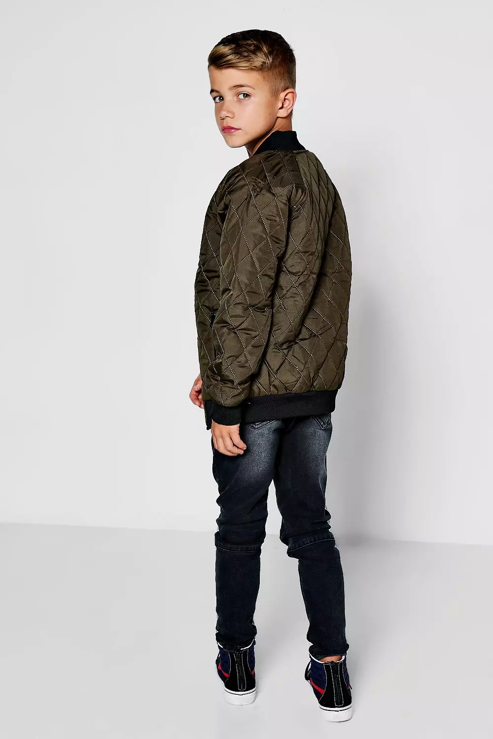 Boys padded bomber jacket sales