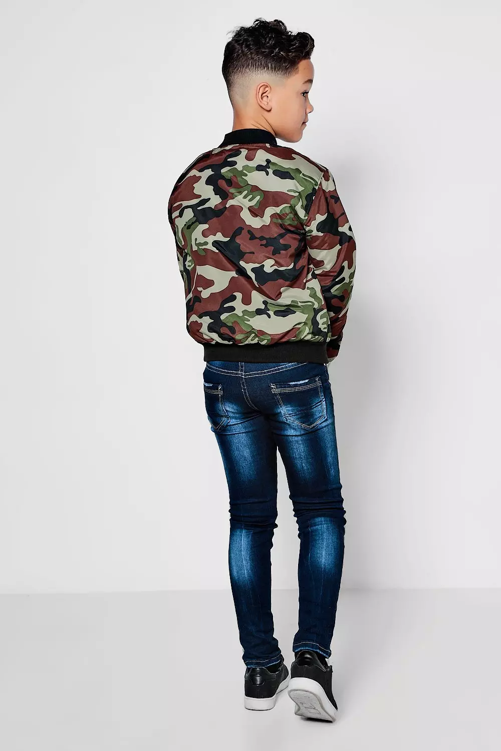 Boys camo bomber jacket clearance