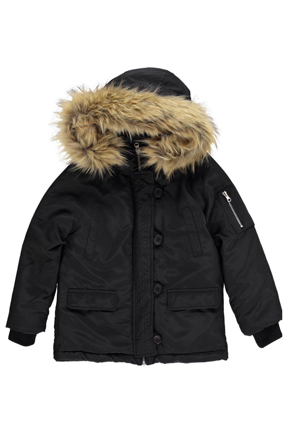 boys fur hood coat