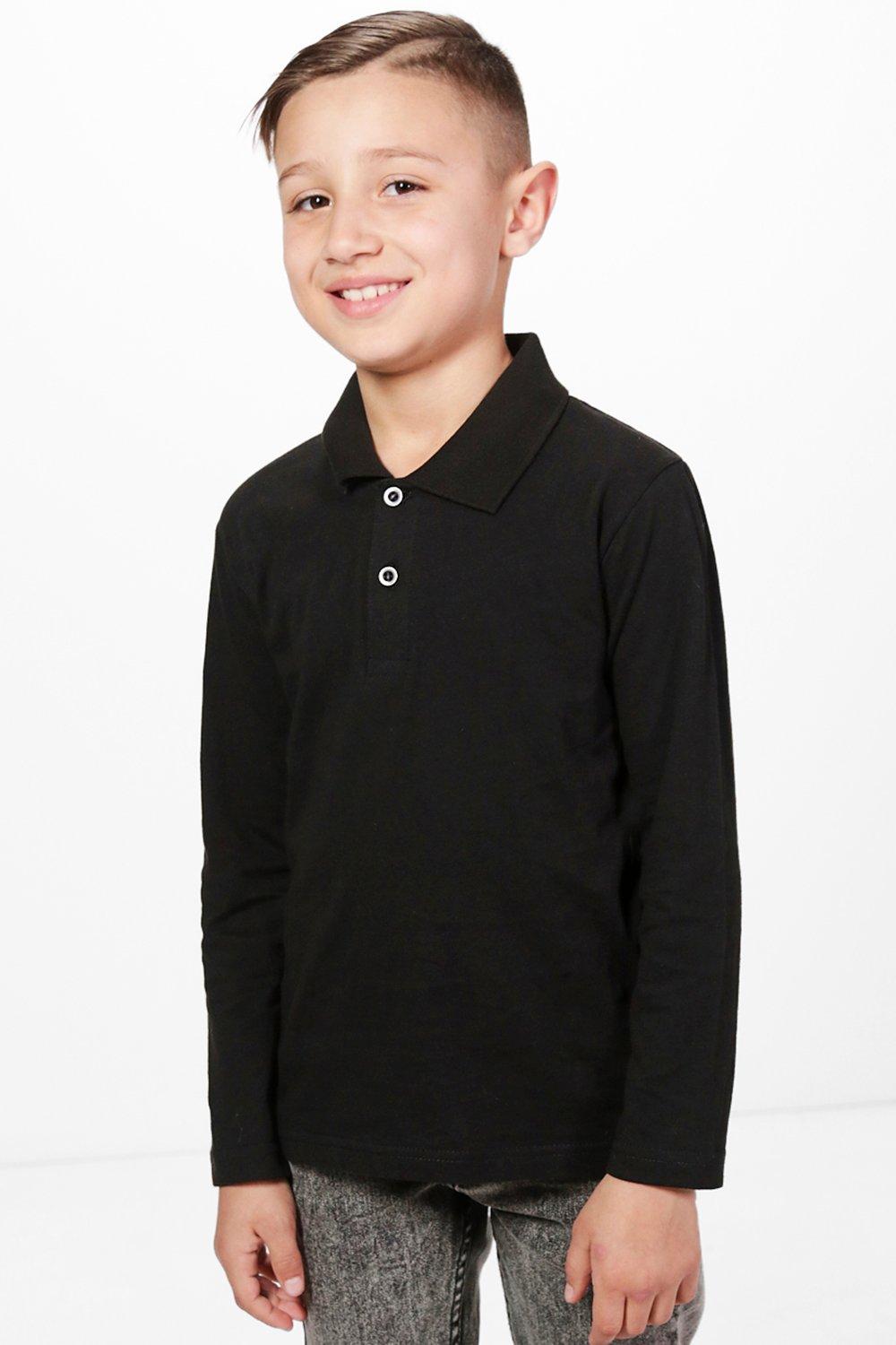 boys long sleeve polo shirt