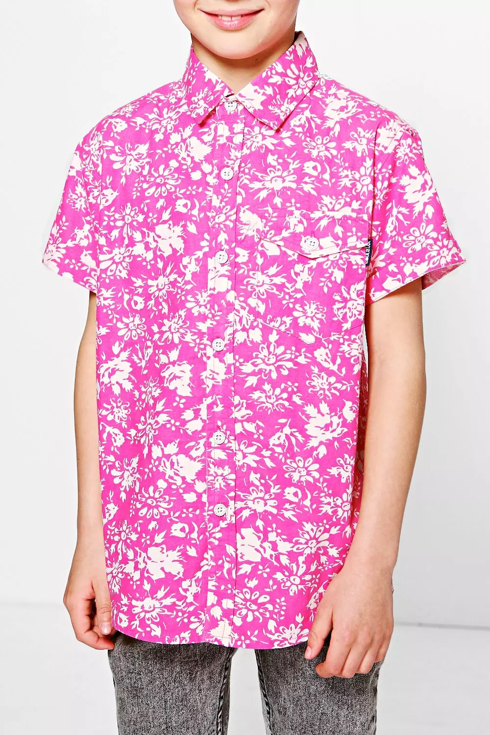 boys floral shirt