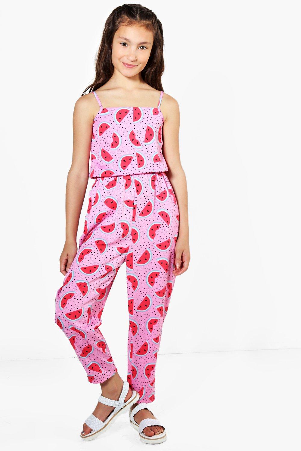 watermelon jumpsuit