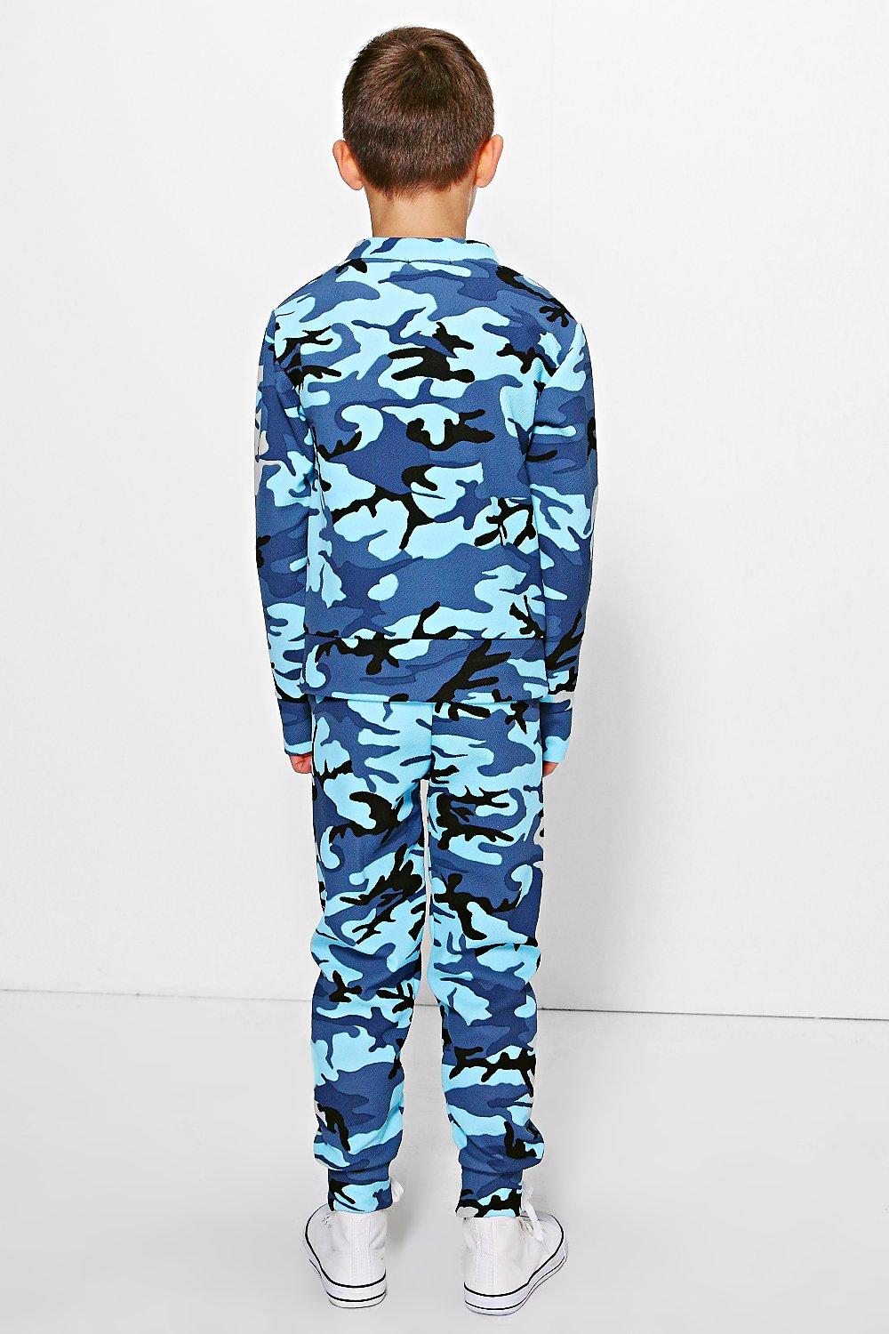 blue camo tracksuit