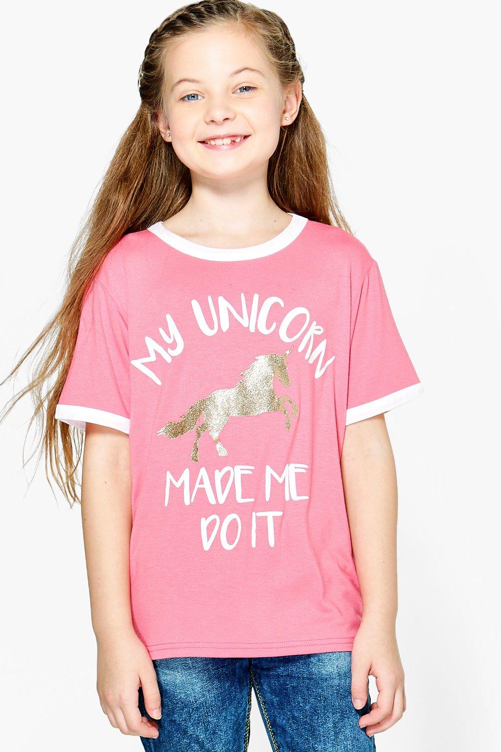 my unicorn made me do it t shirt