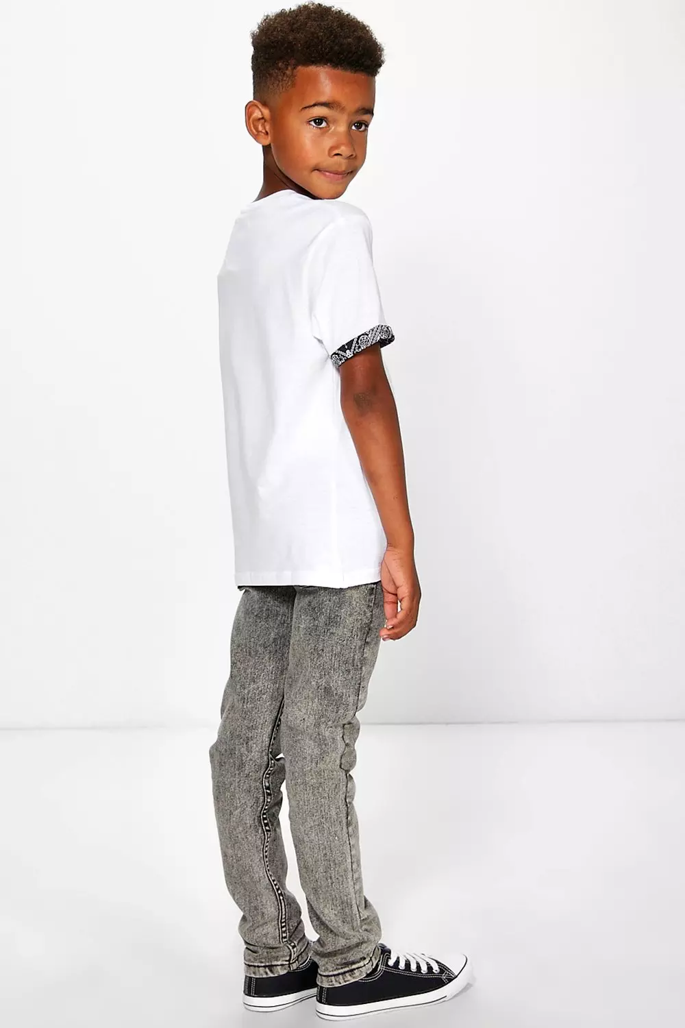 Boys grey skinny sales jeans