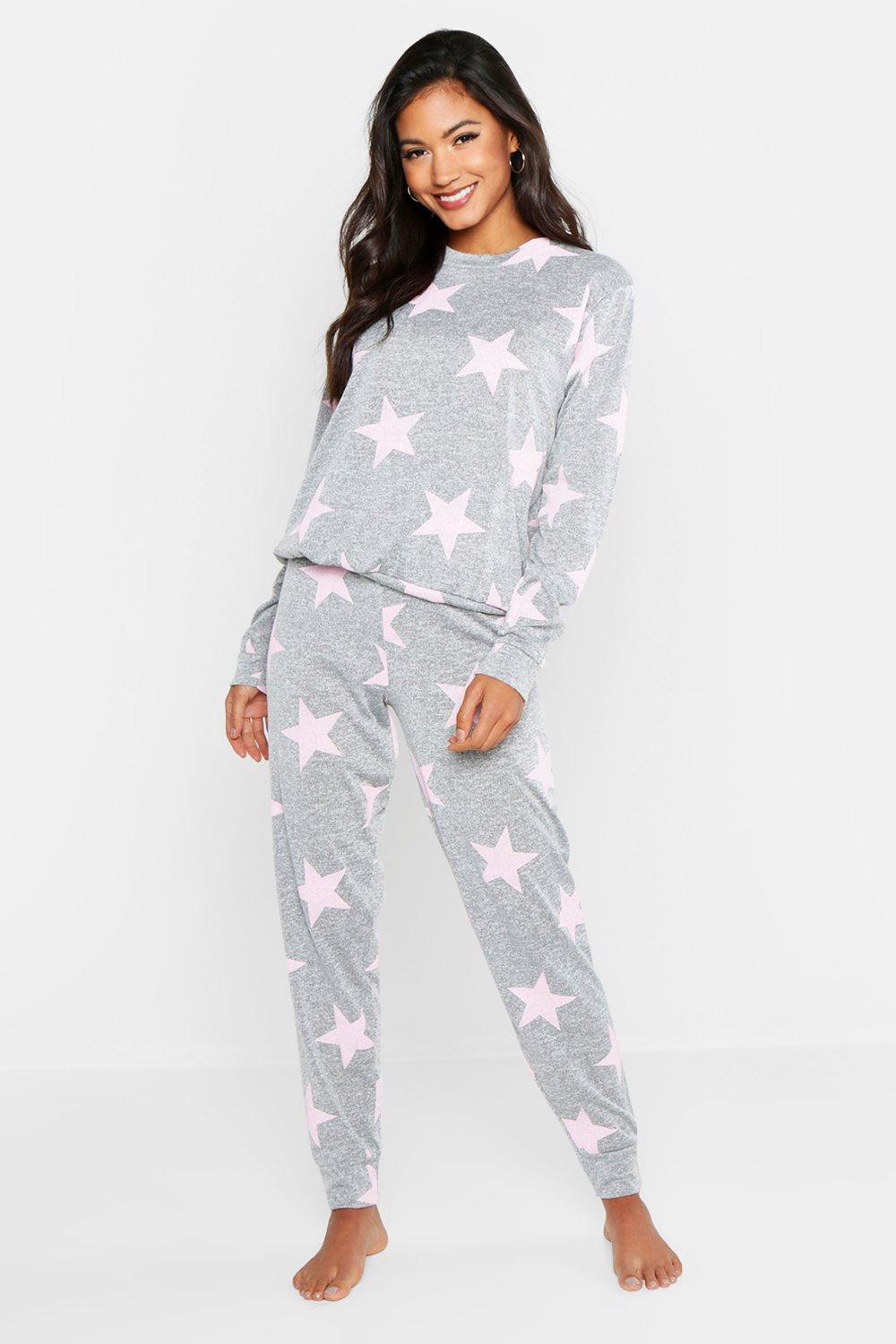 star print jogger set