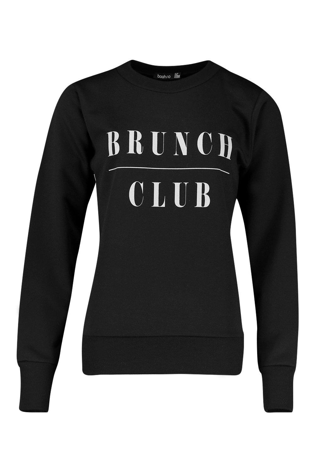 

Домашняя спортивная толстовка Brunch Club, Black