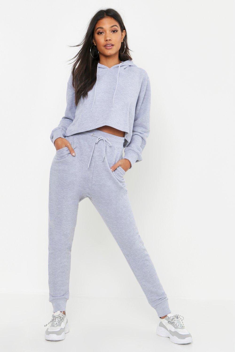 cropped hoodie and jogger set