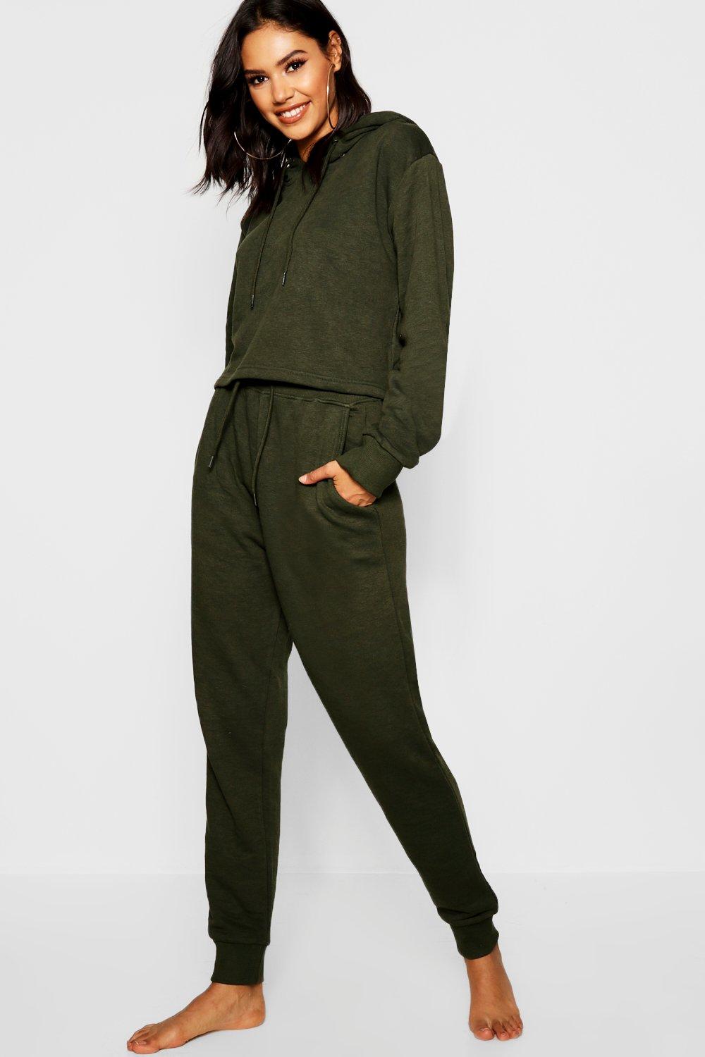 cropped hoodie and jogger set