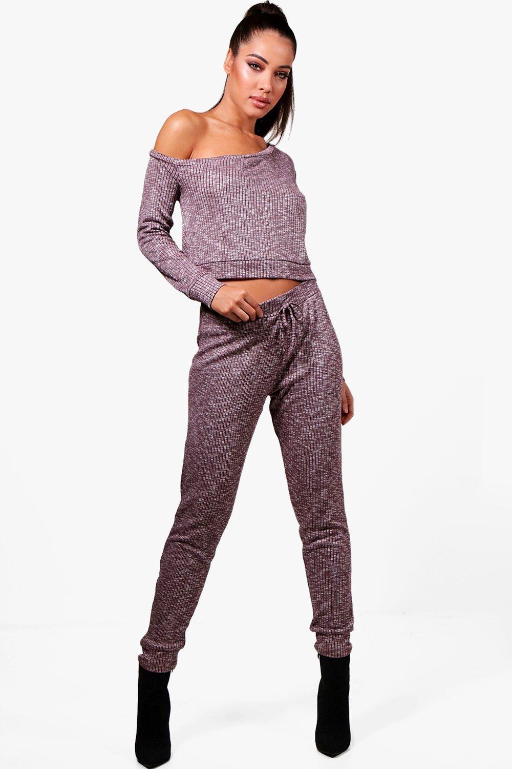 womens ribbed tracksuit