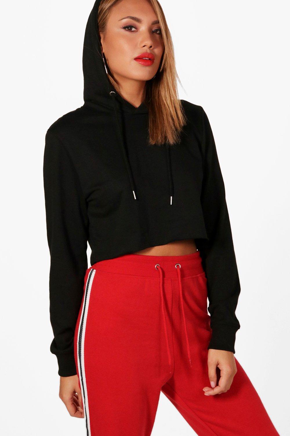 boohoo cropped sweatshirt