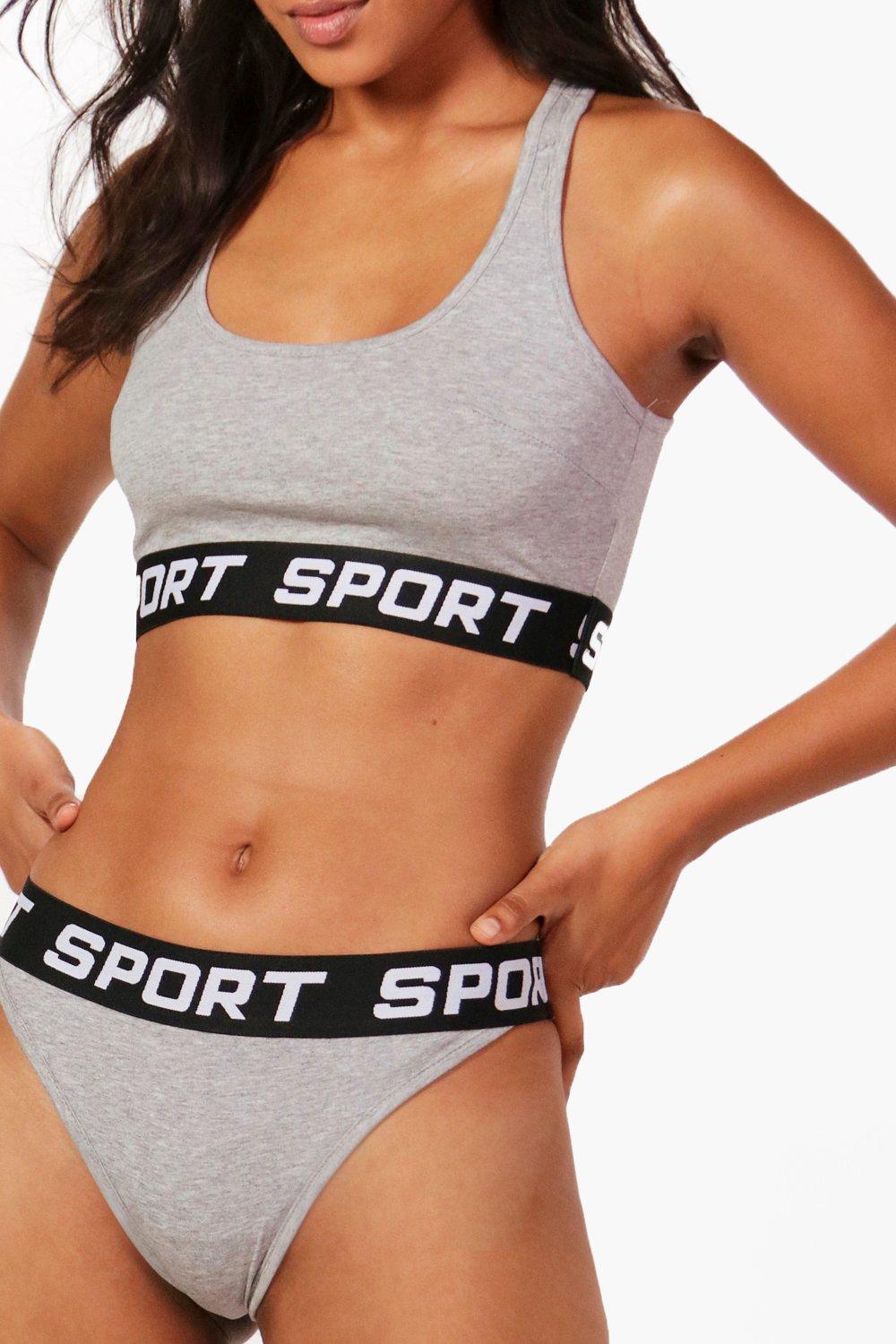 sports bra and brief set