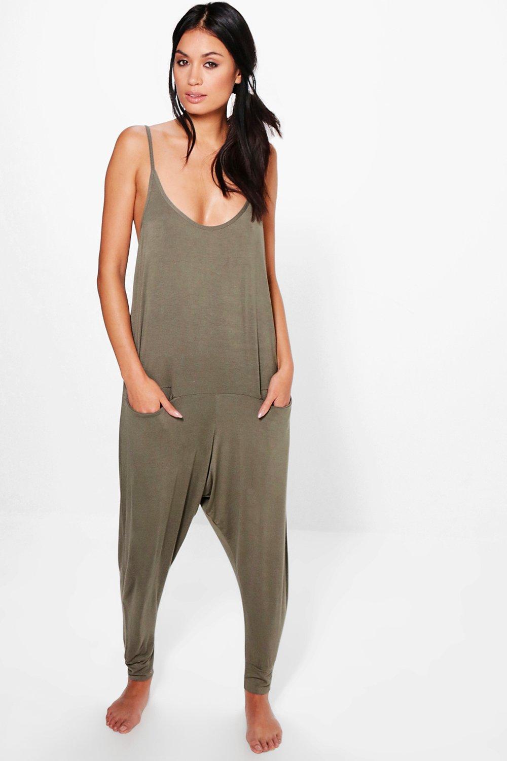 drop crotch romper