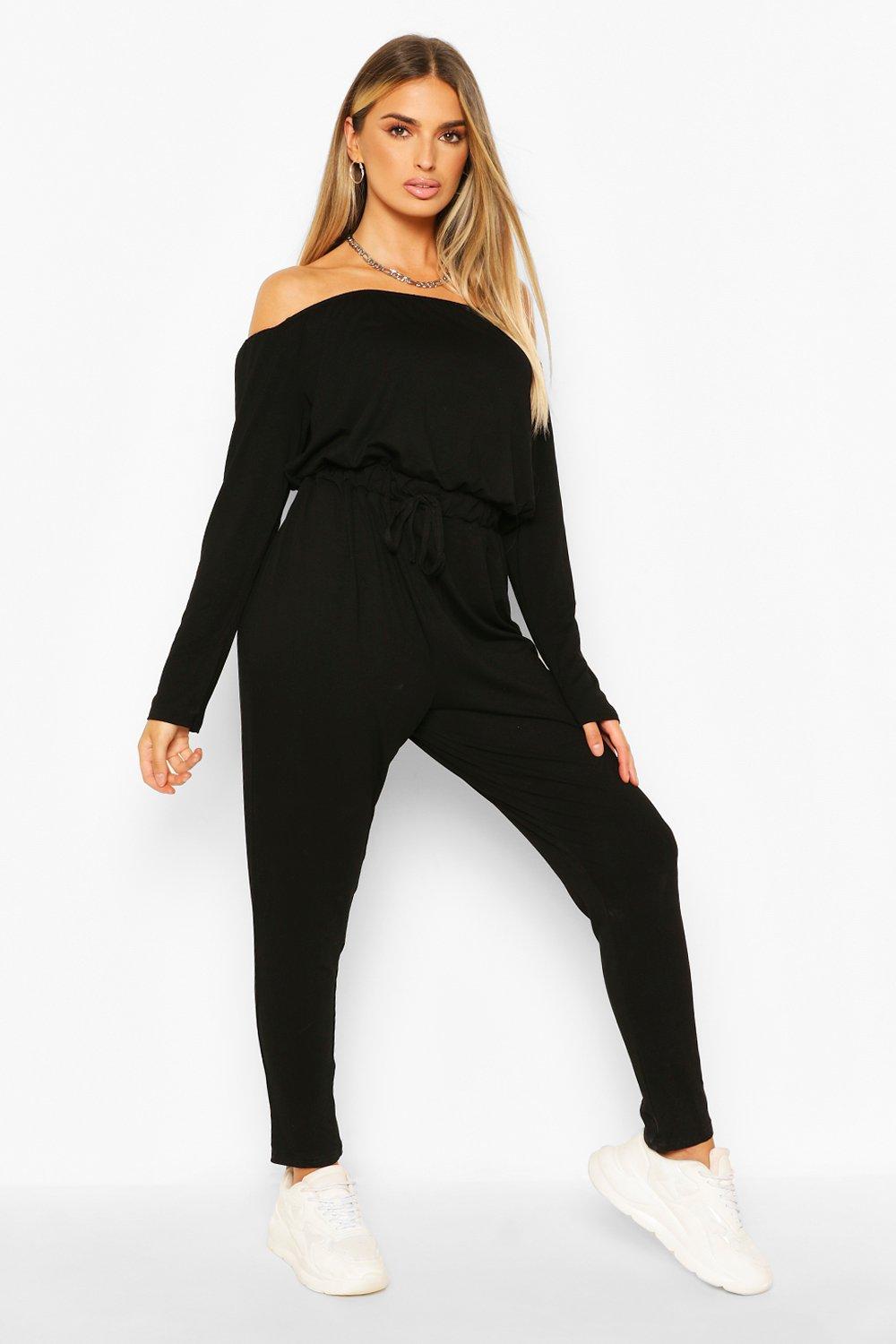 boohoo bardot jumpsuit