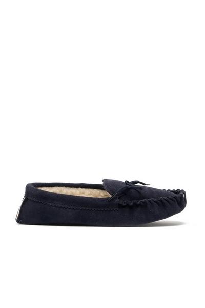 Jake Real Suede Moccasin Slippers