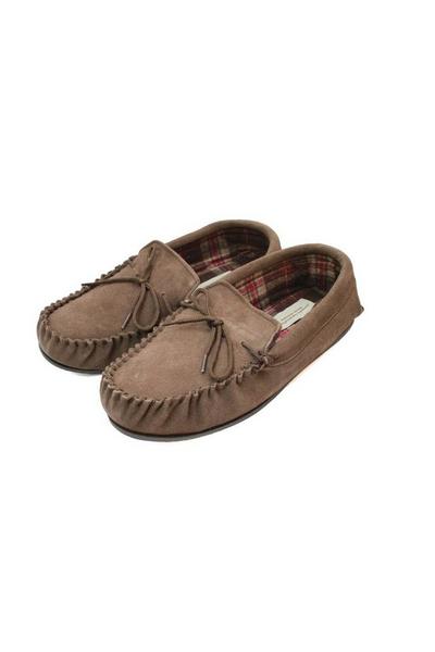 Fabric Lined Moccasins