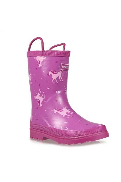 'Minnow' Cotton-Lined Vulcanised Rubber Wellington Boots
