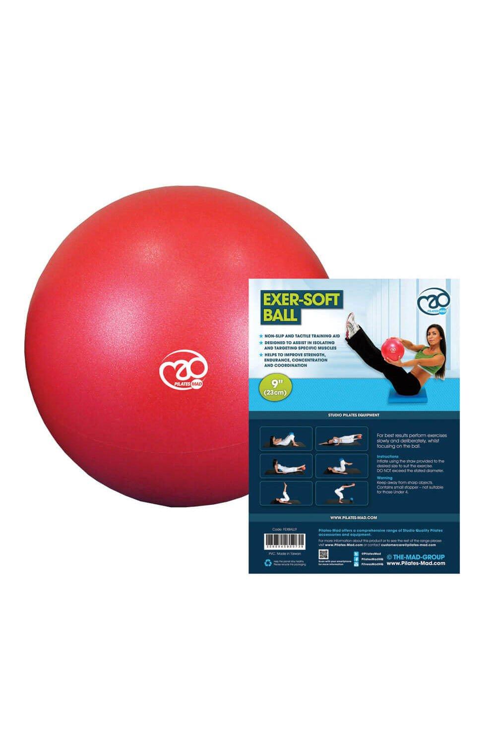 Fitness Mad 9 Inch Exer-Soft Ball|red