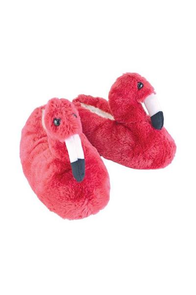 Novelty Funky Flamingo Soft Soled Warm Slippers