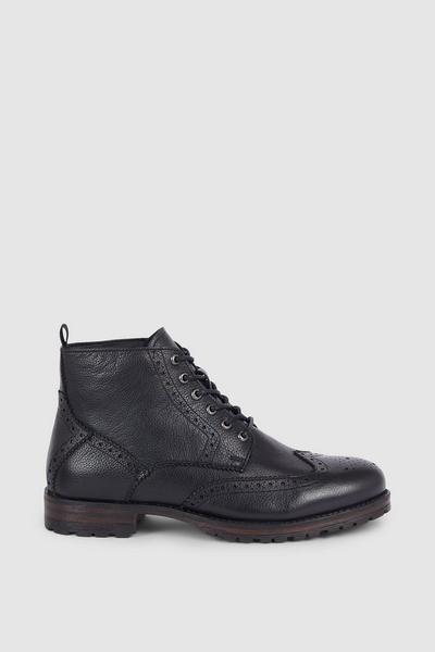 Truman Leather Brogue Boot