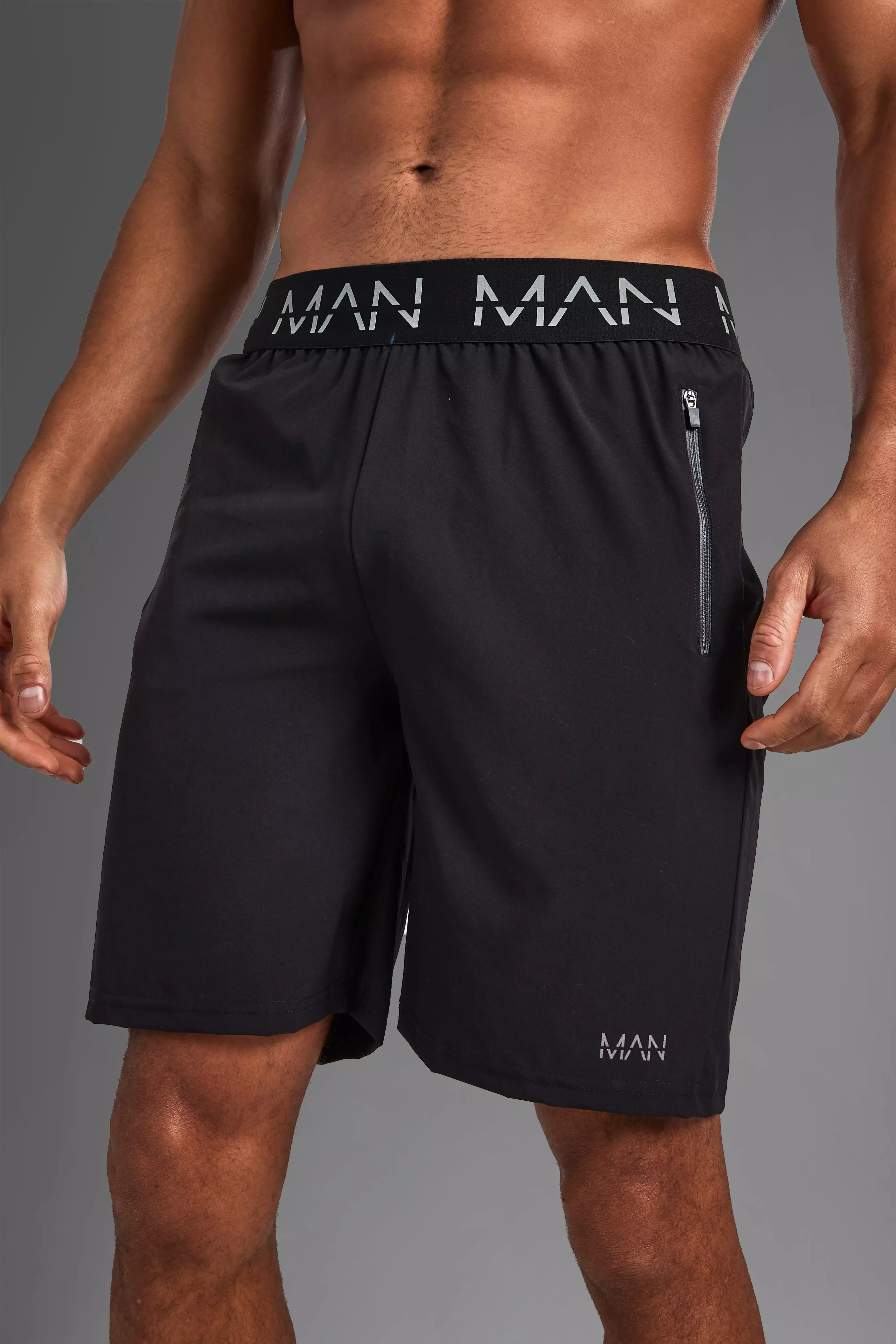 Man Active Gym 2-In-1 Shorts With 3/4 Legging | boohooMAN USA