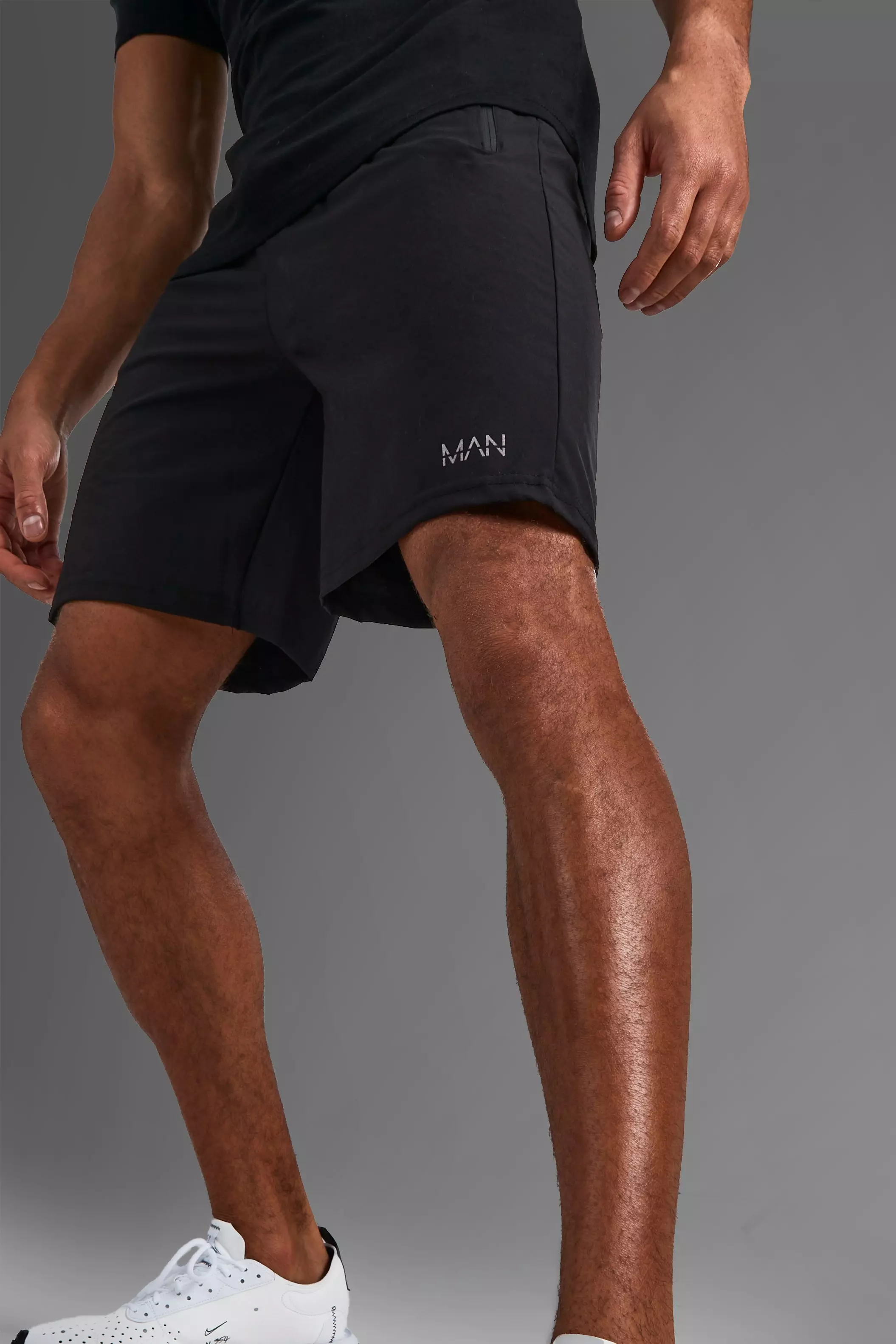 Mens gym shorts store zip pockets