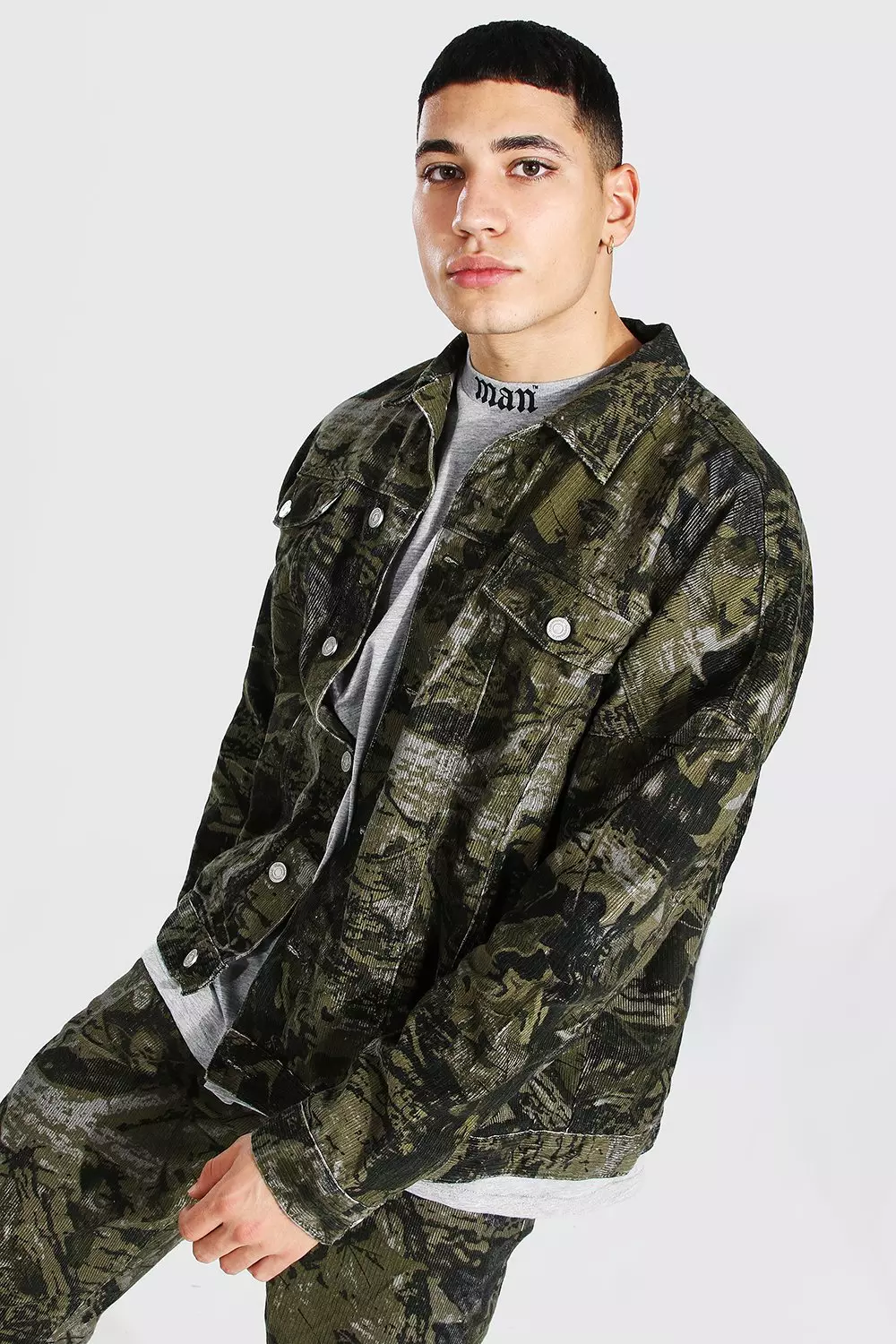 Camo denim sale jacket oversized