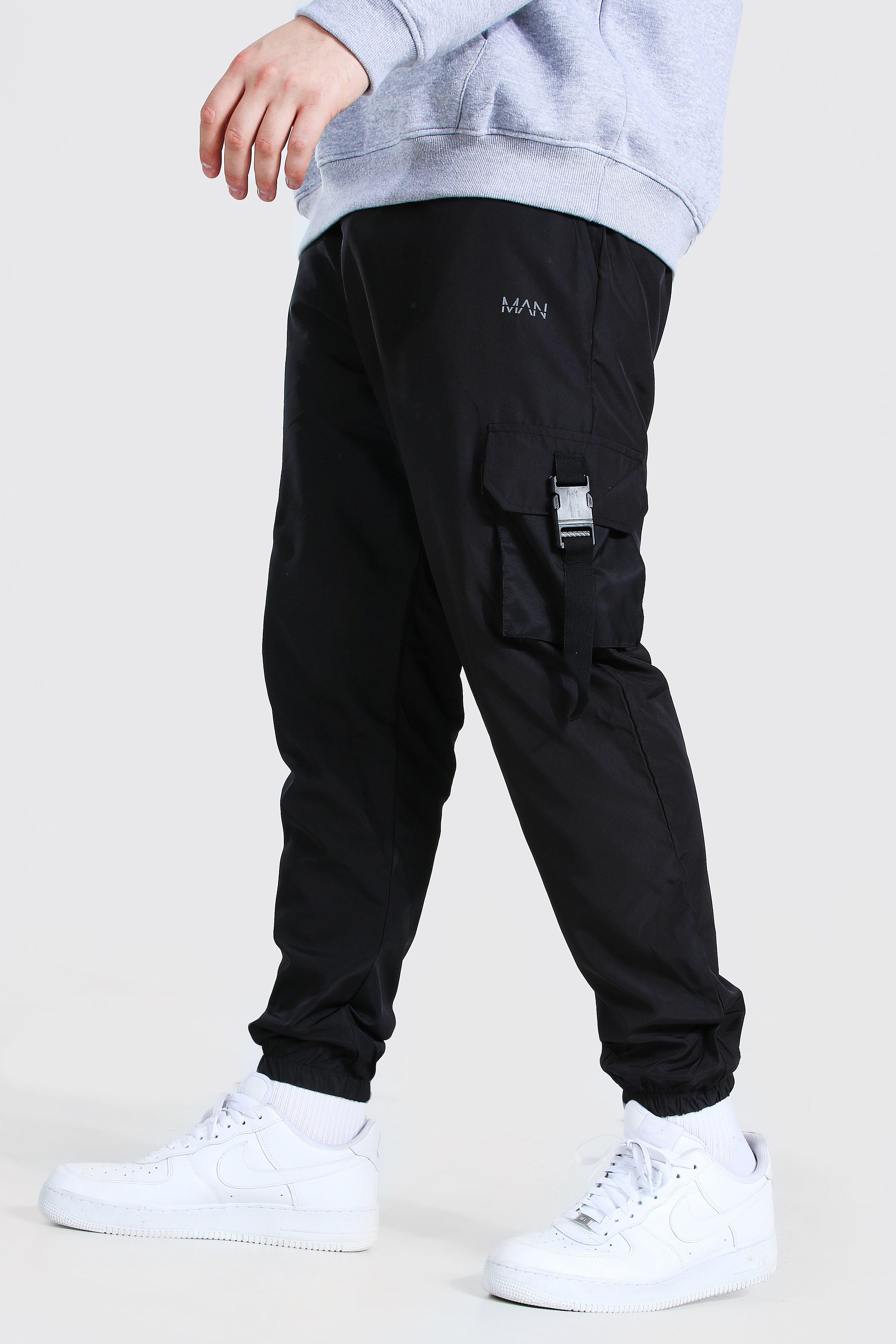 Original MAN Crinkle Bungee Cord Jogger Trouser Homme