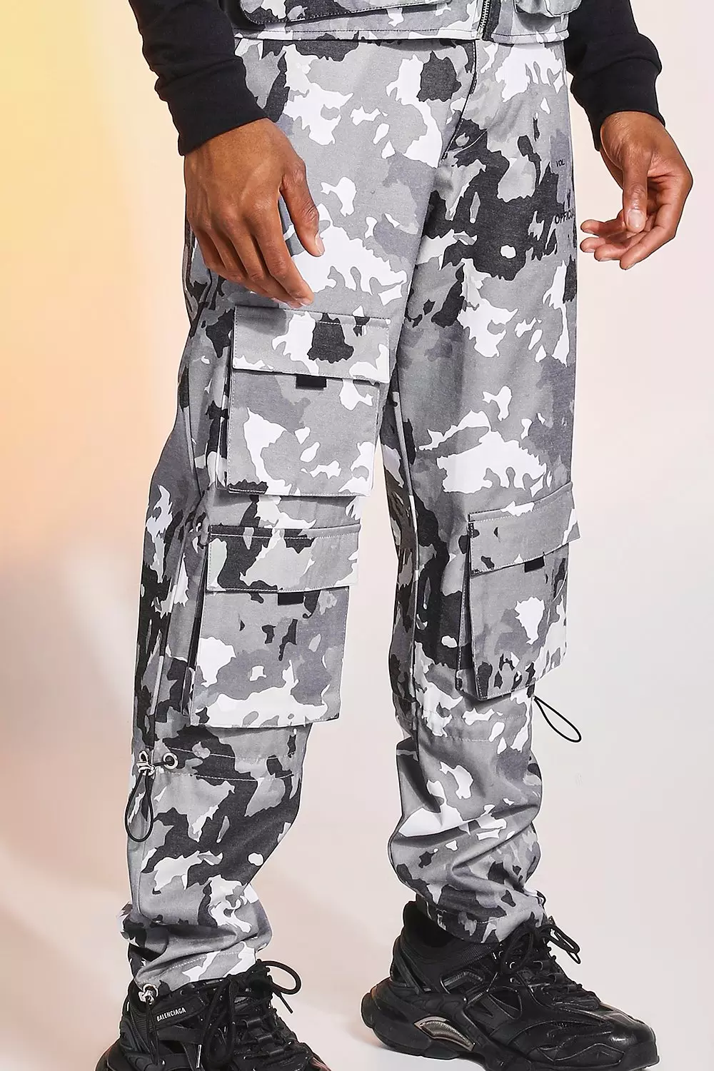 Cuffed sales camo pants