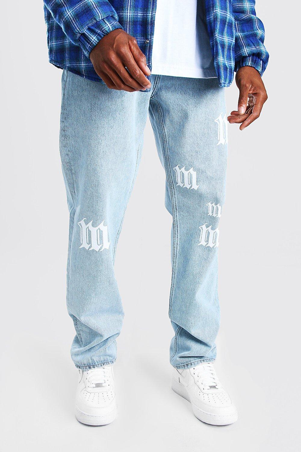 boohooman relaxed jeans