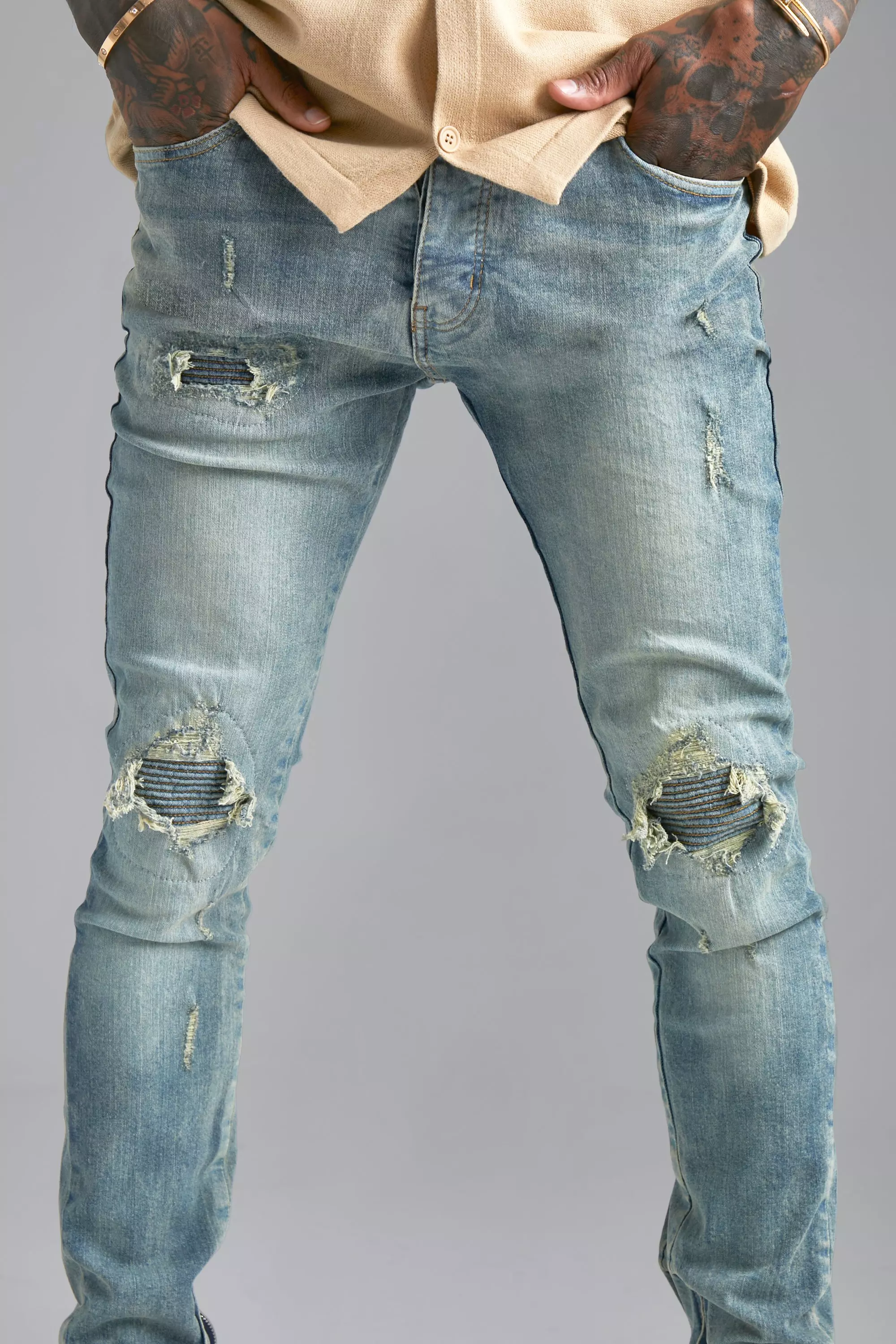 Mens Slim Fit Skinny Jeans With Orange Star Patches Biker Denim Stretch  Cult, Motorcycle Jeans Trendy Long Straight Hip Hop Style With Hole Blue  From Adultclothes, $53.21