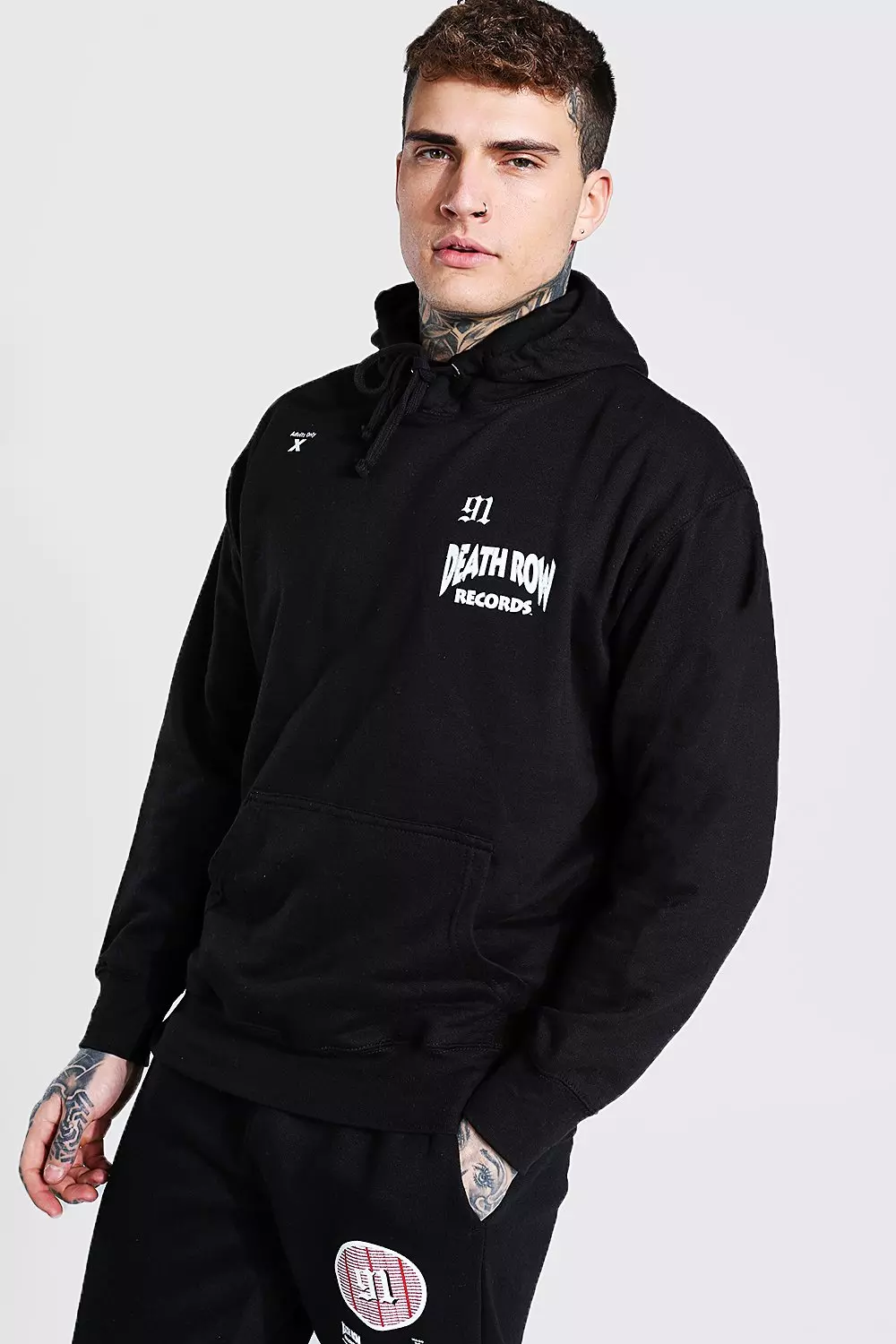 Boohooman death best sale row hoodie