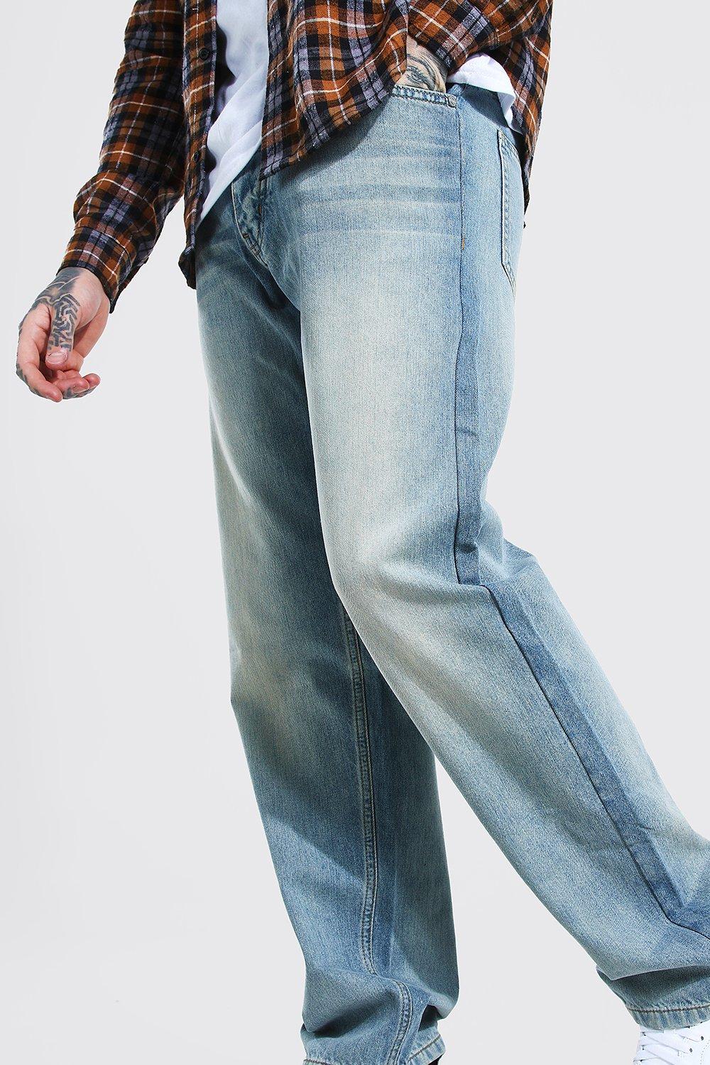 relaxed fit rigid jeans