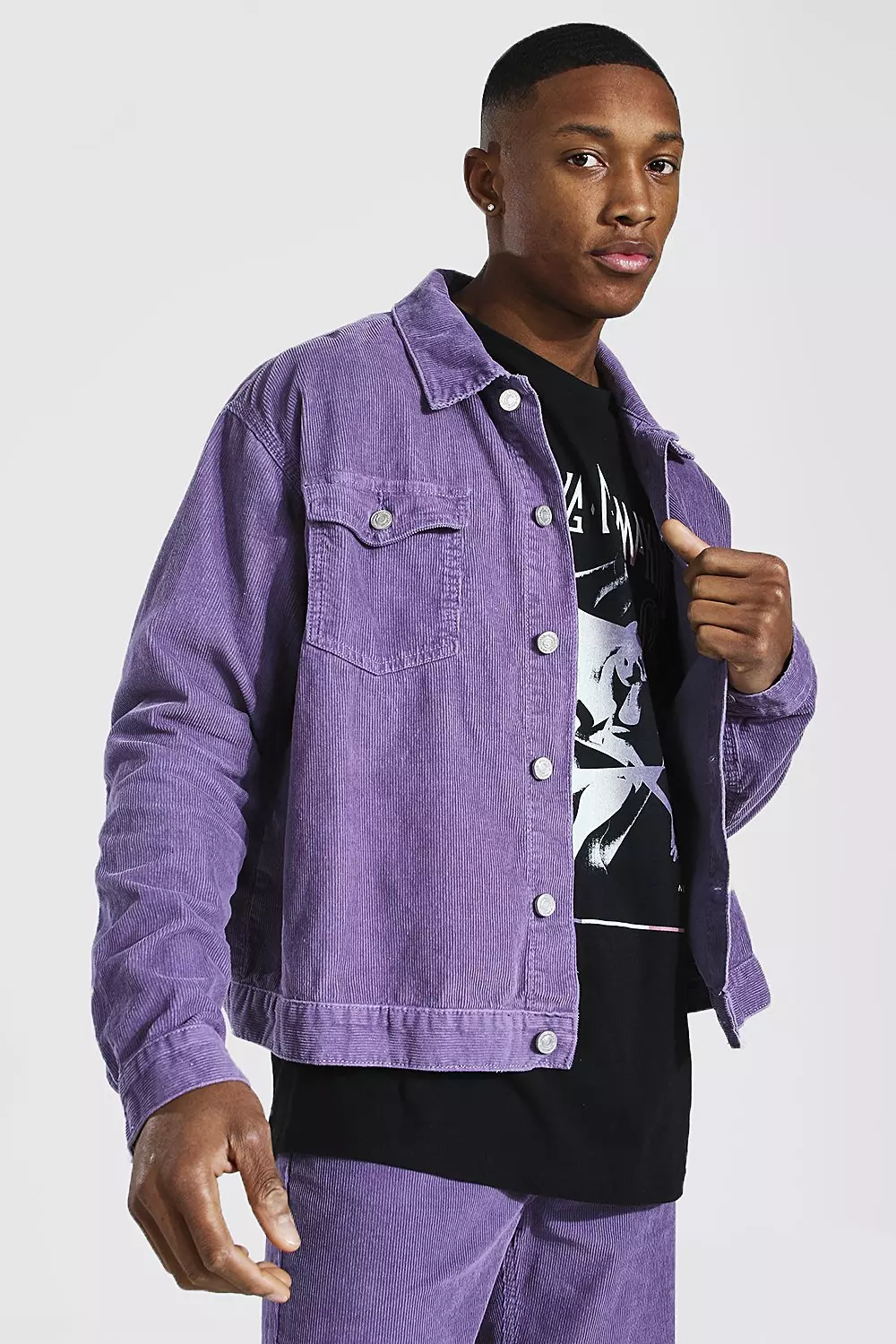 Purple hot sale cord jacket