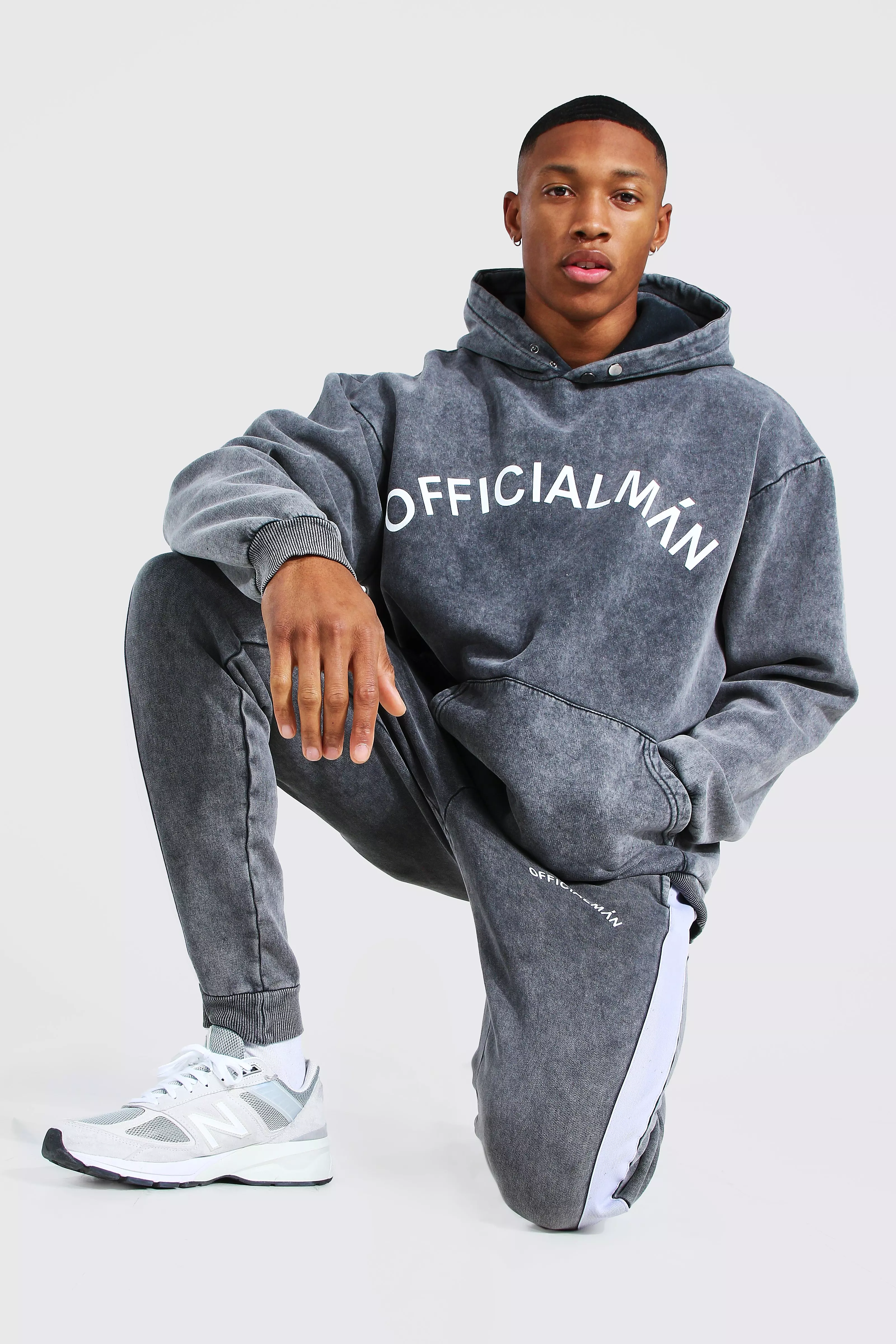 Acid wash best sale grey tracksuit