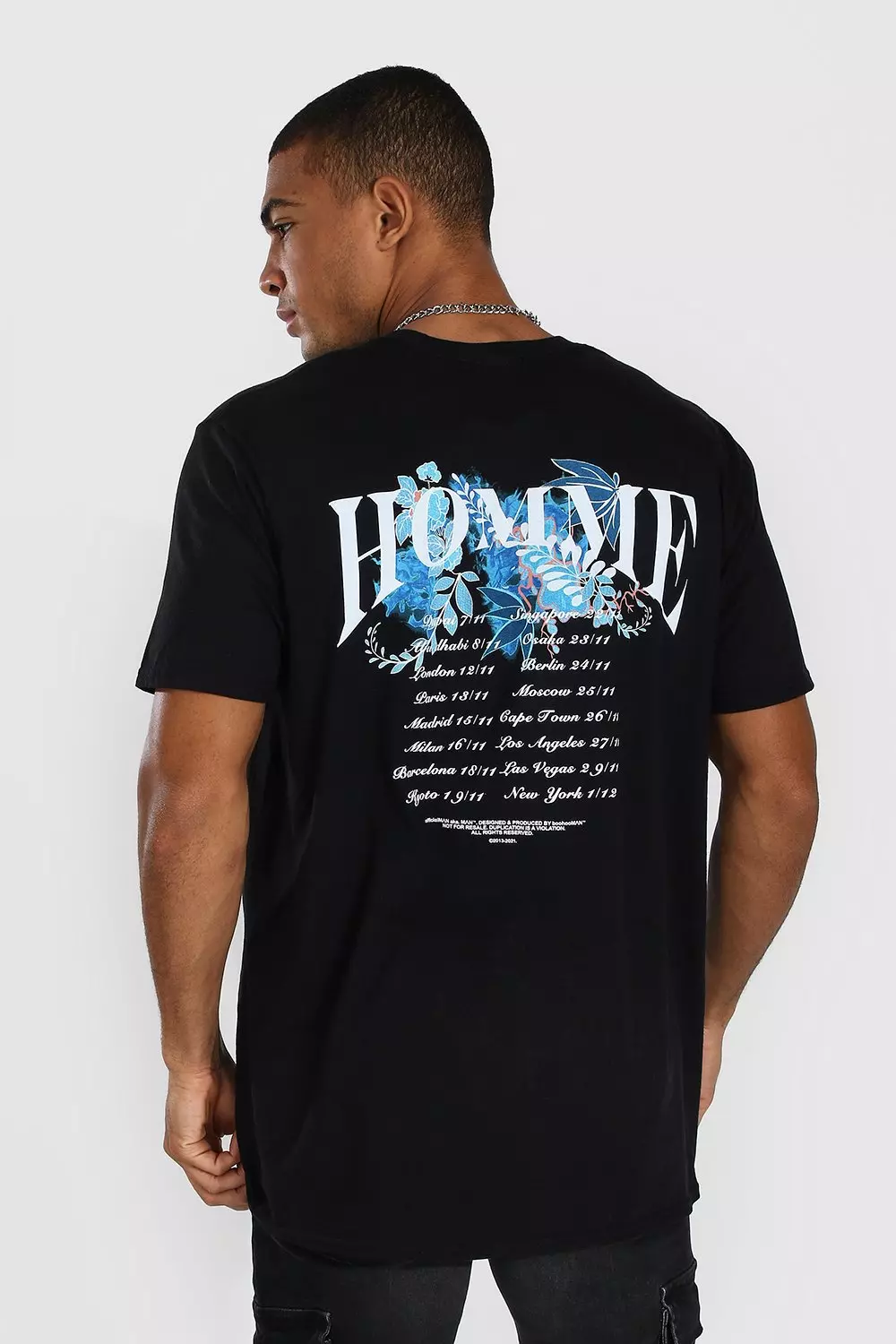 Tee shirt homme pour best sale le dos