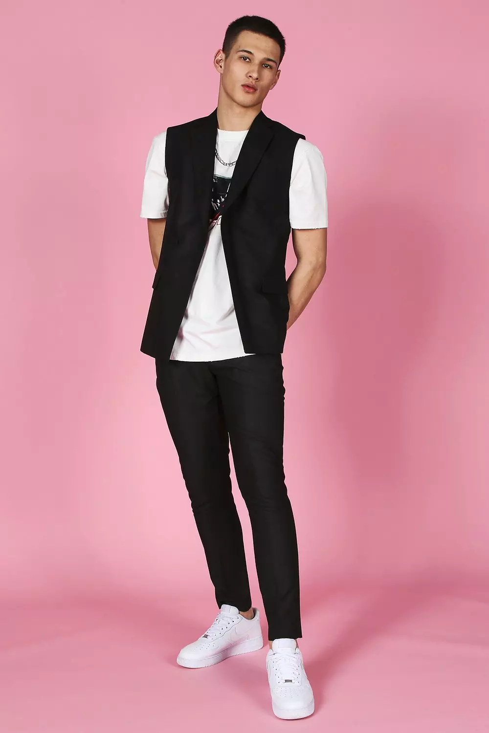 Men's sleeveless shop tuxedo jacket