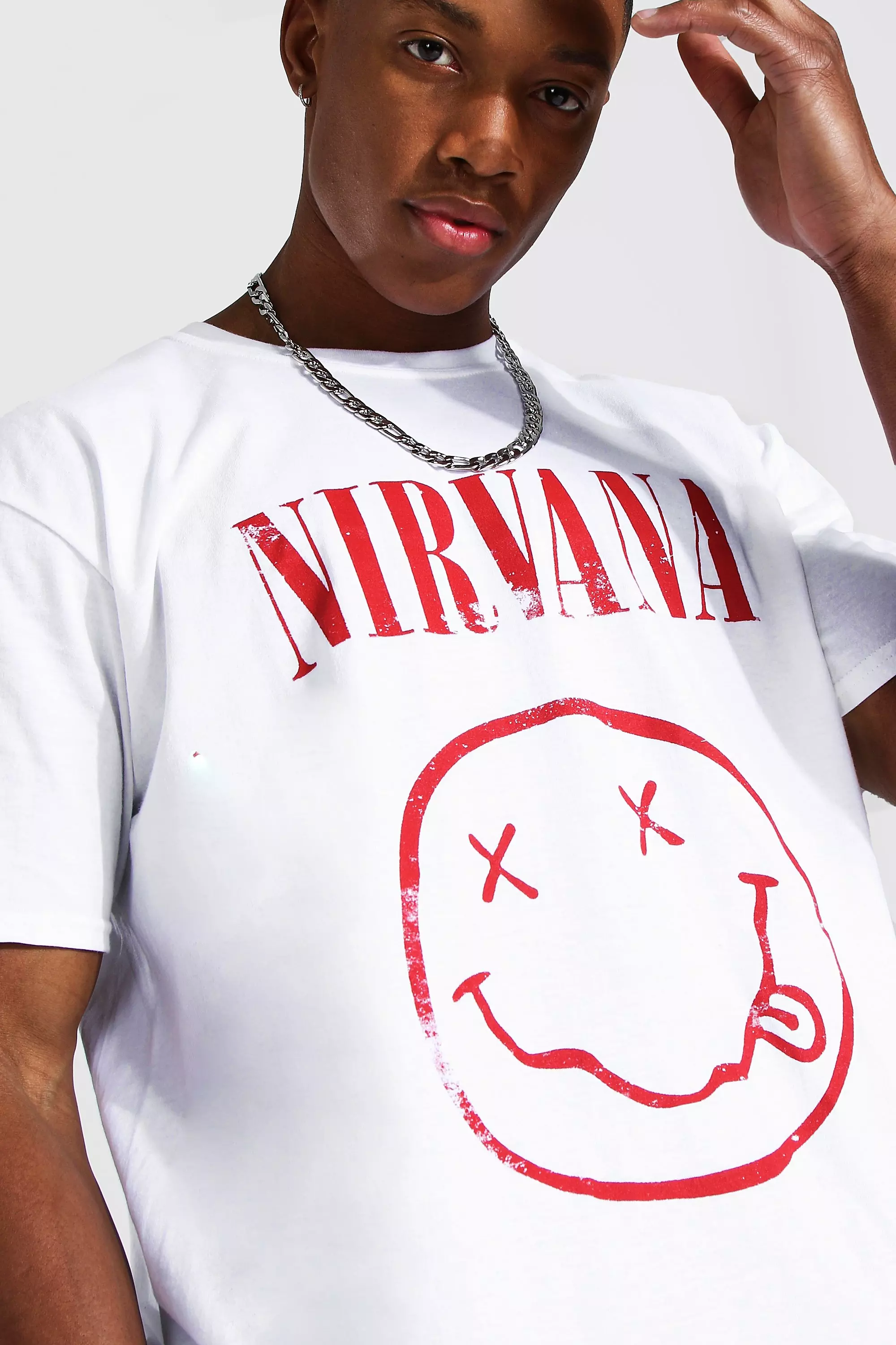 Nirvana Acid Wash License Graphic T-Shirt