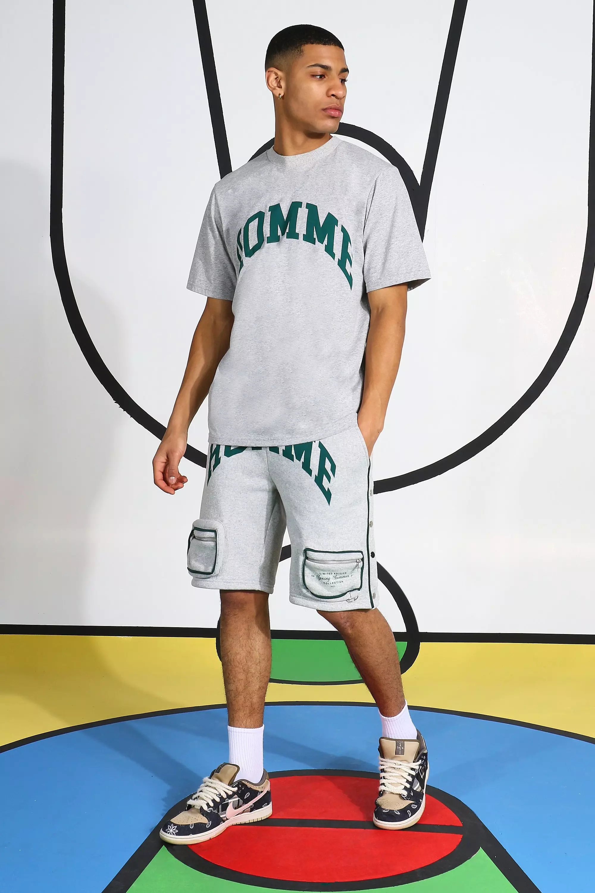 Boohooman short tracksuit hot sale