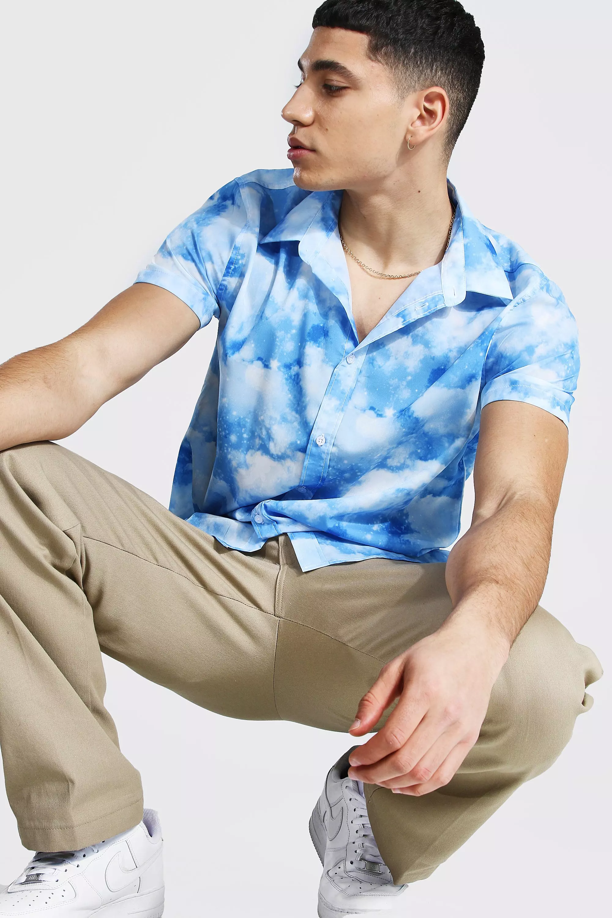 Regular Fit Cloud Shirt  Long sleeve shirts, Clouds pattern, Shirts