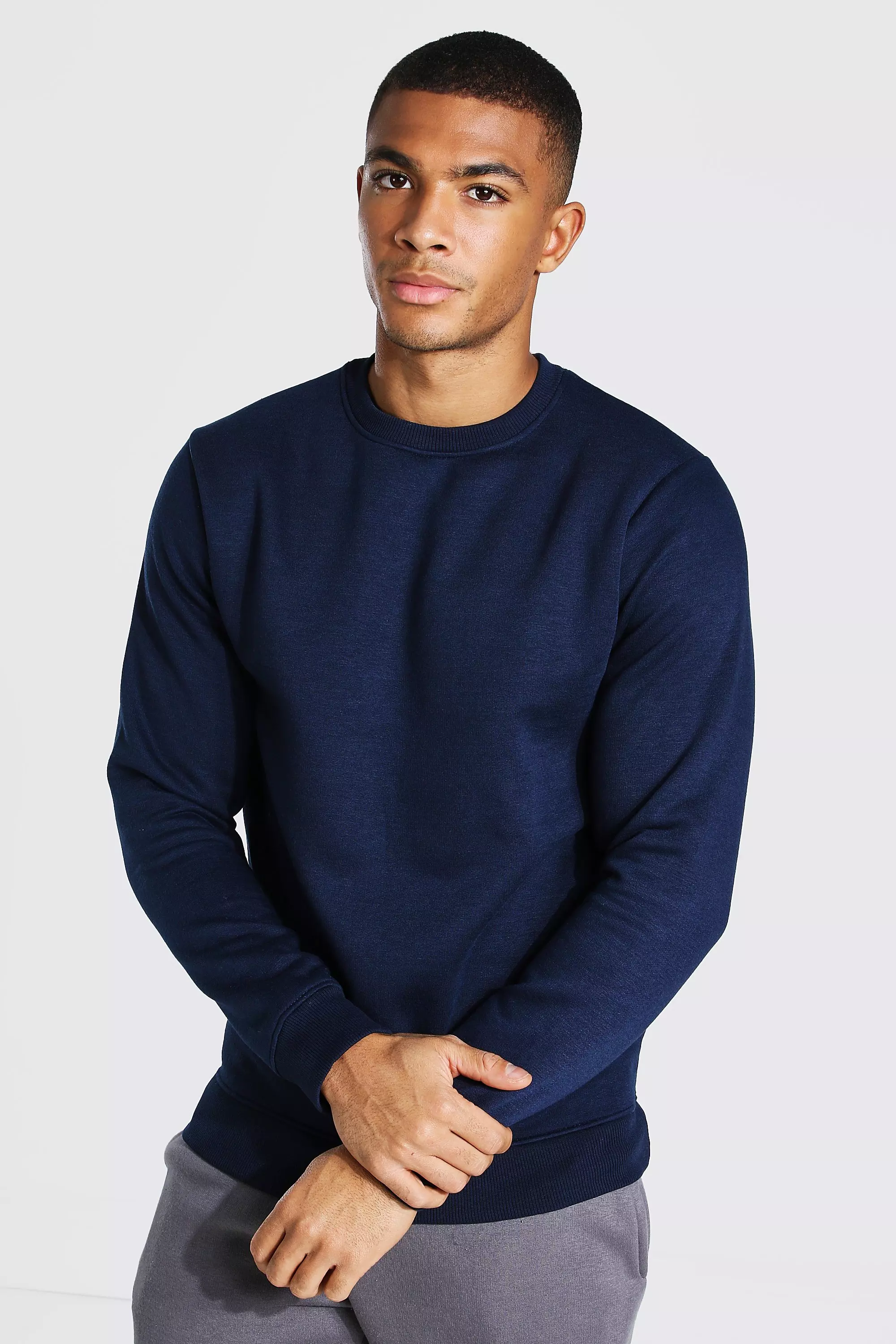 Mens slim hot sale fit sweatshirts