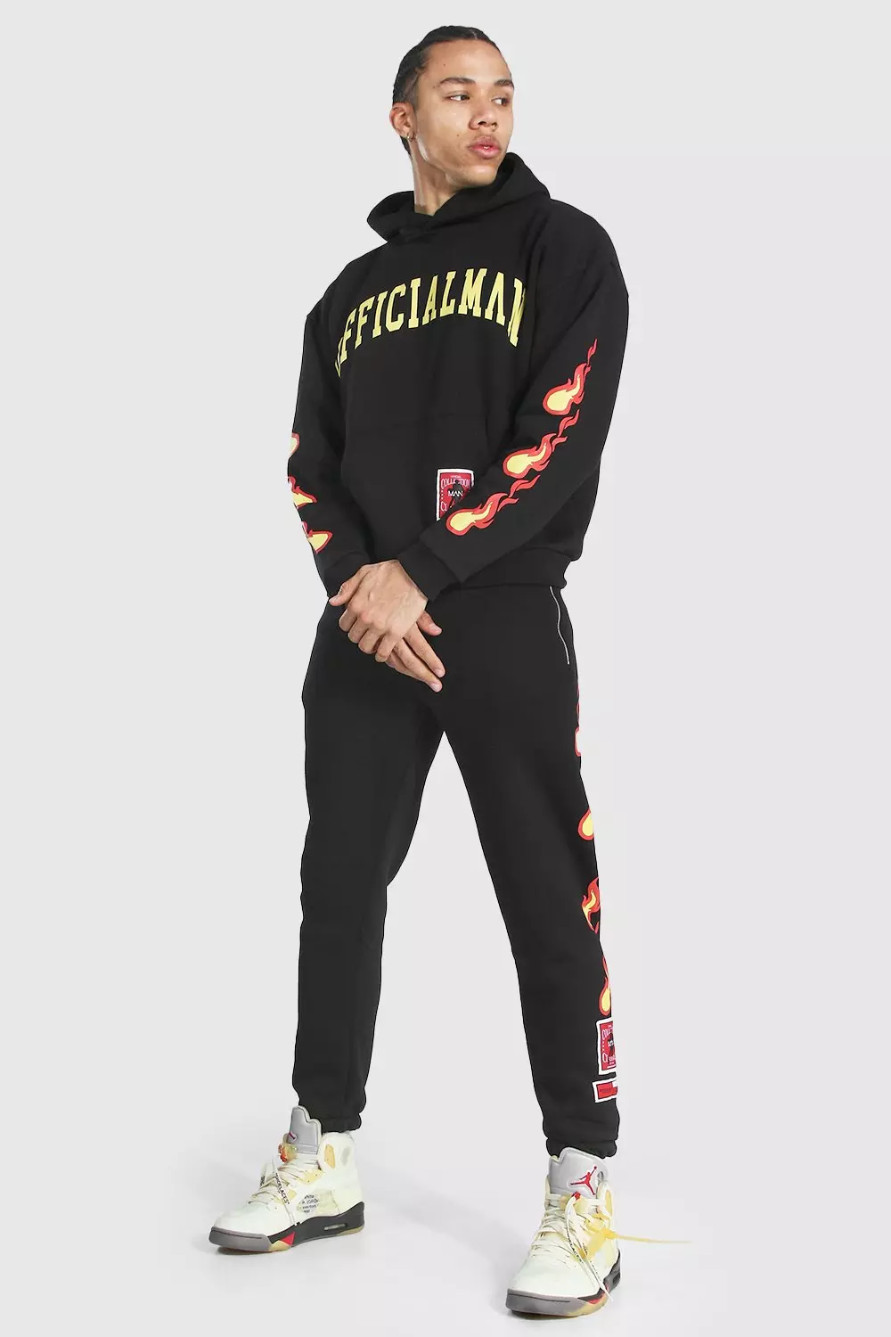 Boohooman store printed tracksuit