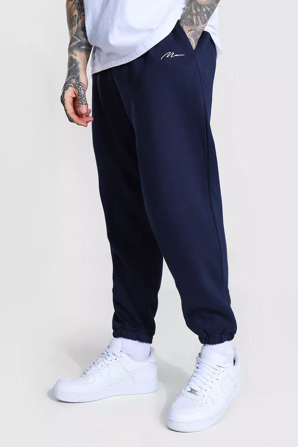 Boohooman discount grey joggers