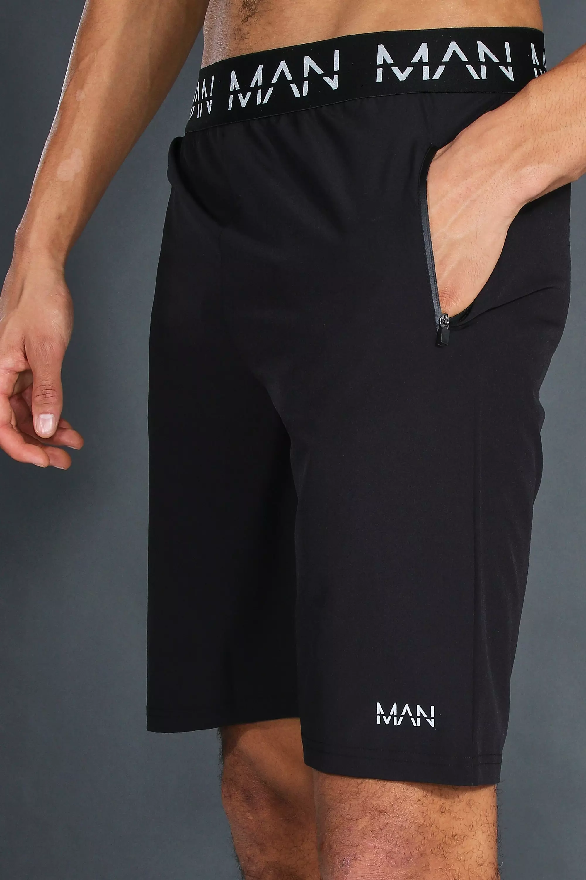 Mens shorts with on sale zips