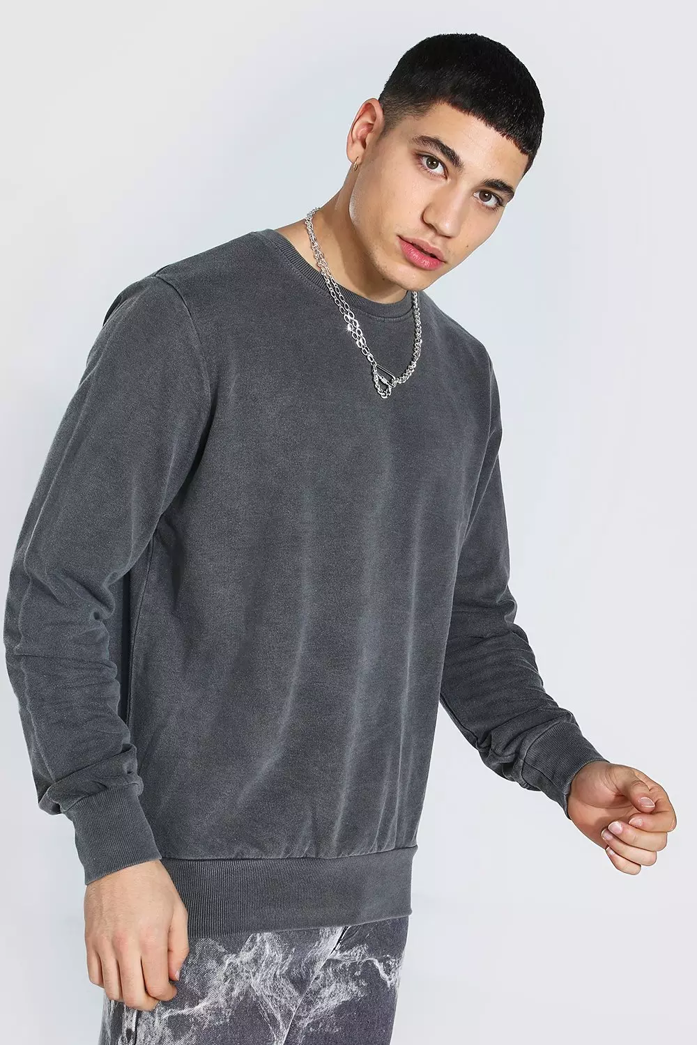 Washed discount charcoal sweatshirt