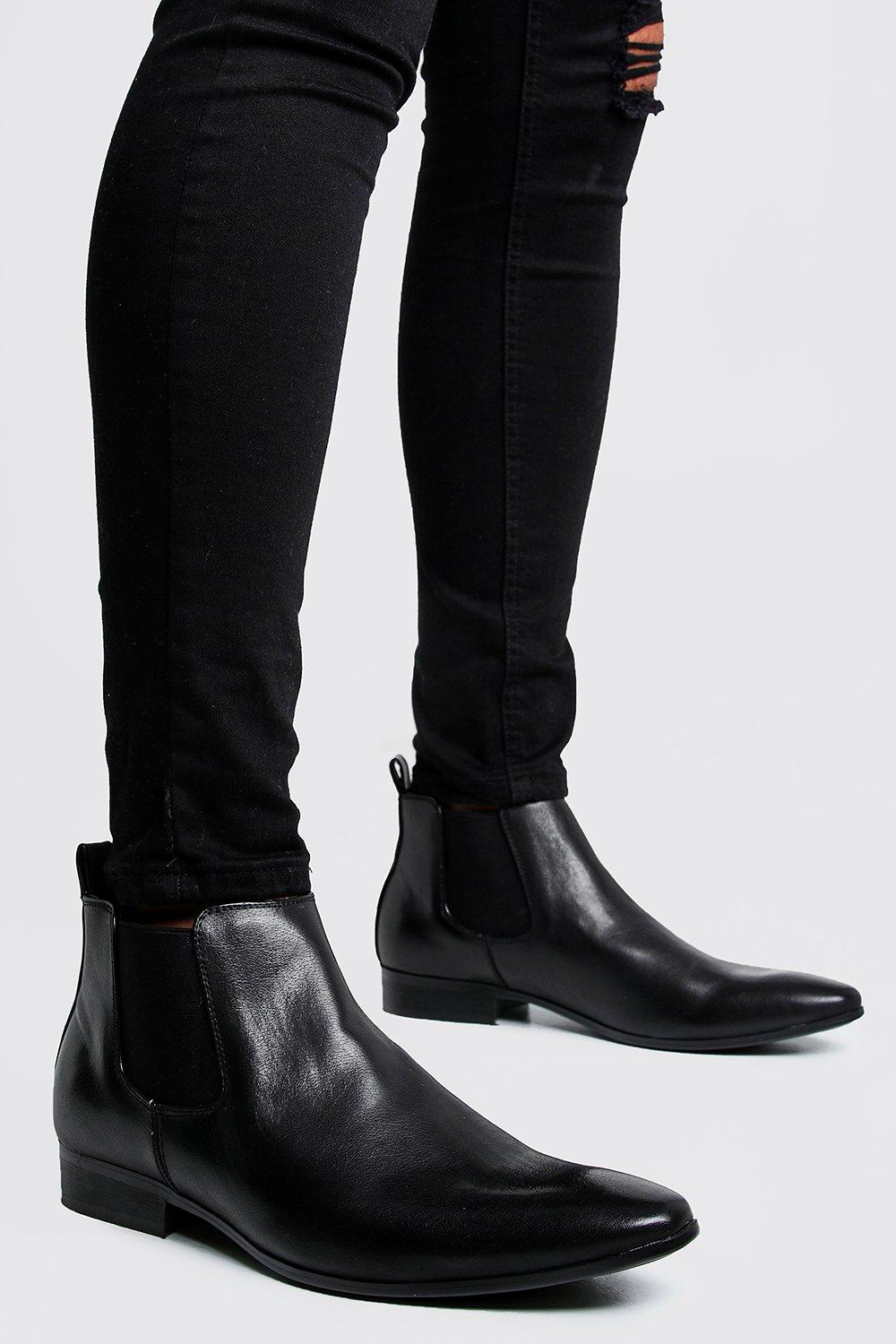 mens chelsea boots boohoo