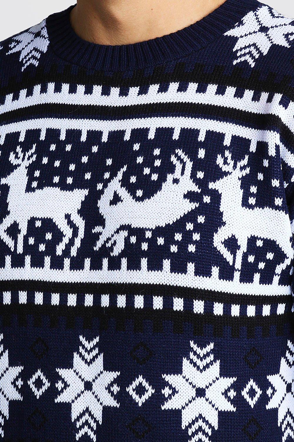 navy christmas jumper mens