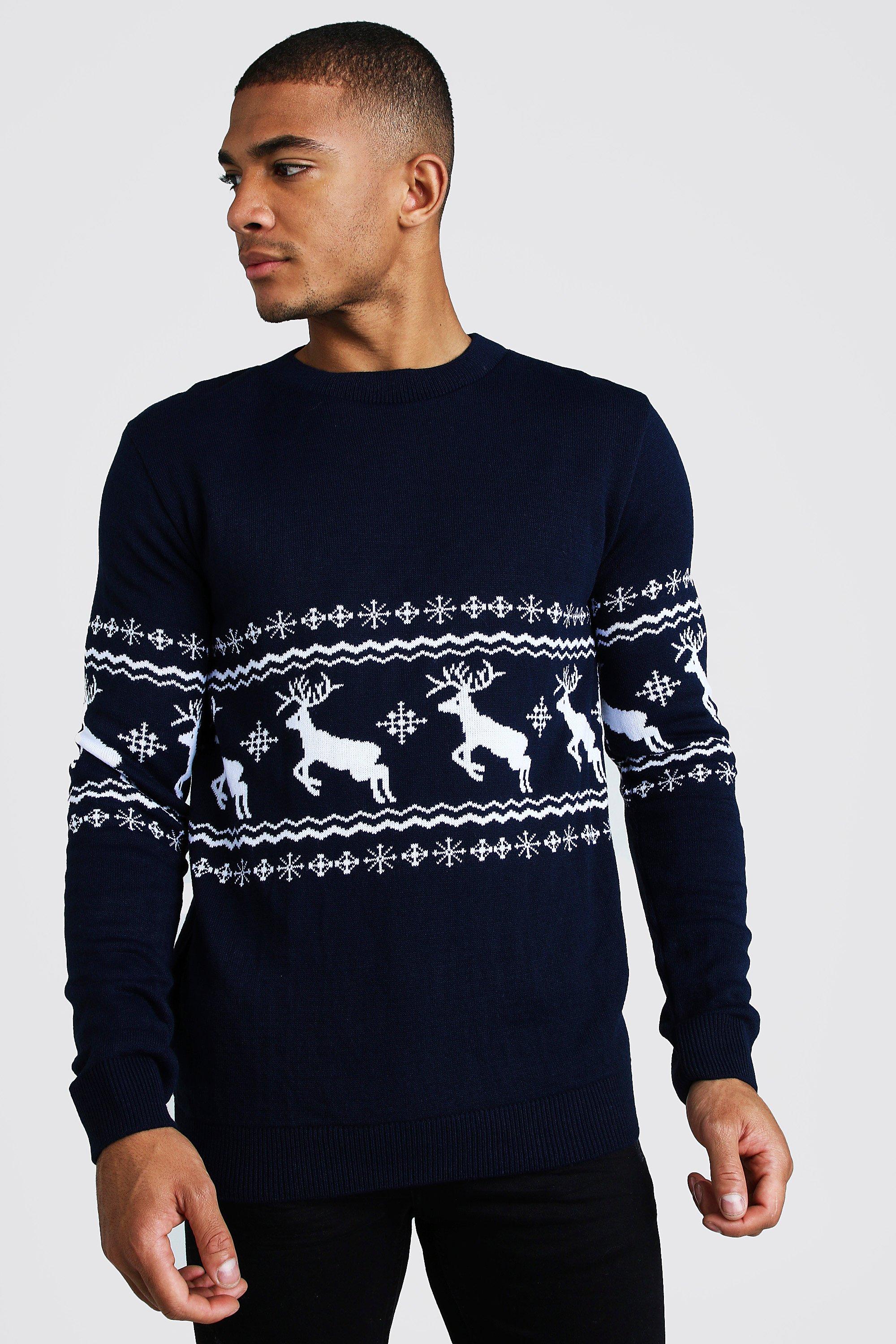 navy christmas jumper mens