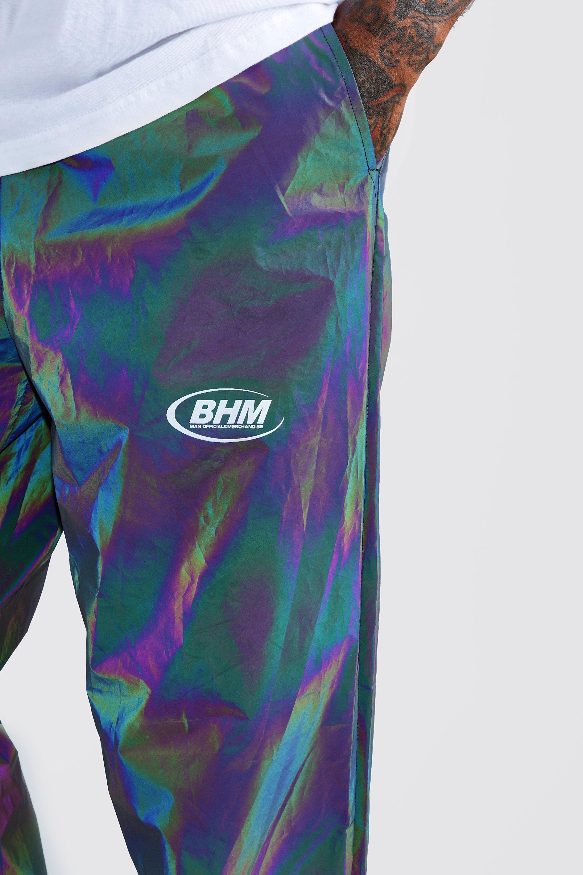 rainbow reflective joggers