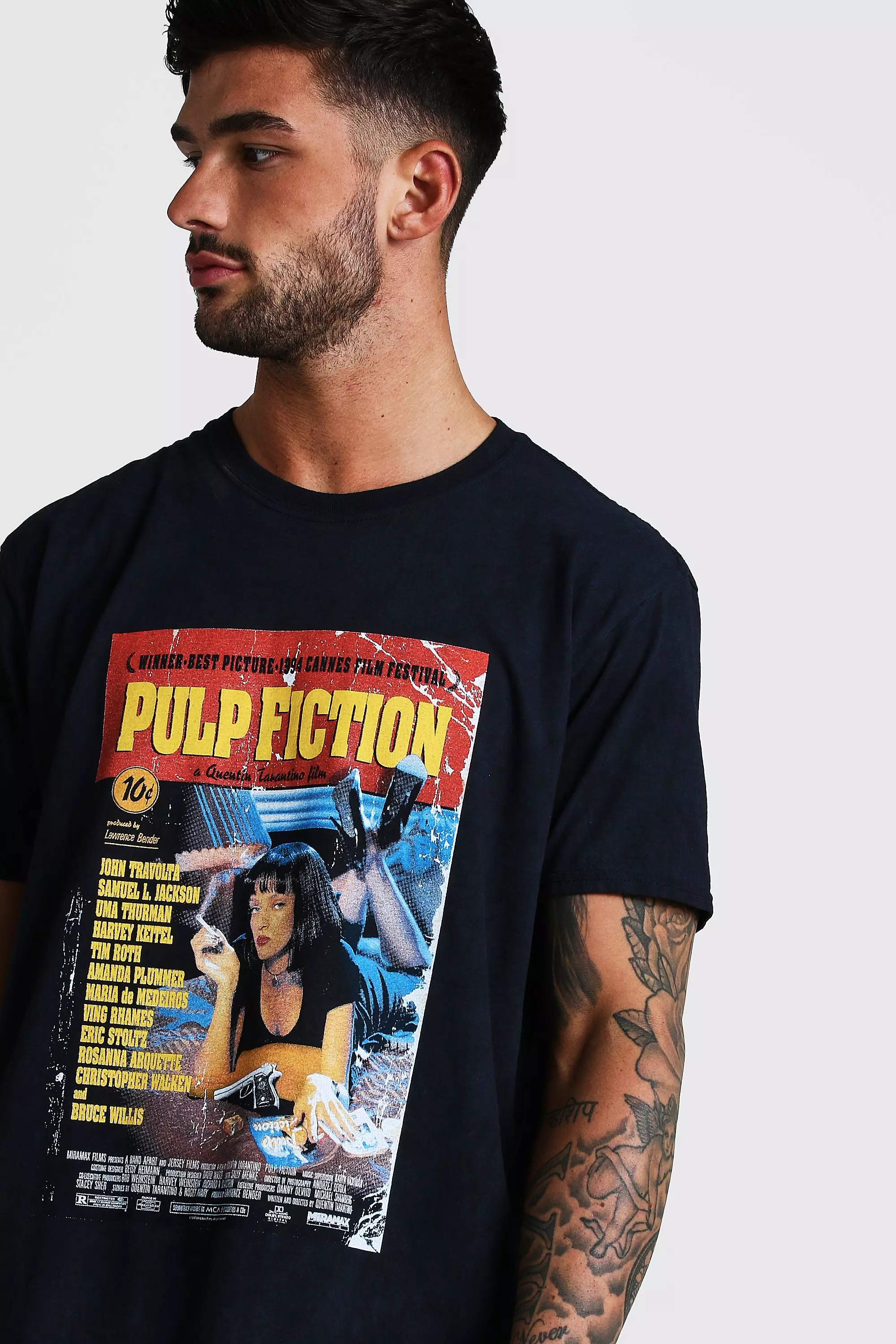 Pulp Fiction Tee | boohooMAN USA